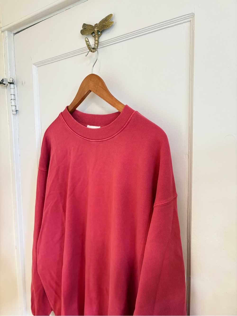 ELWOOD Core Red Oversized Baggy Sweatshirt Men Women Unisex Medium - Picture 2 of 10